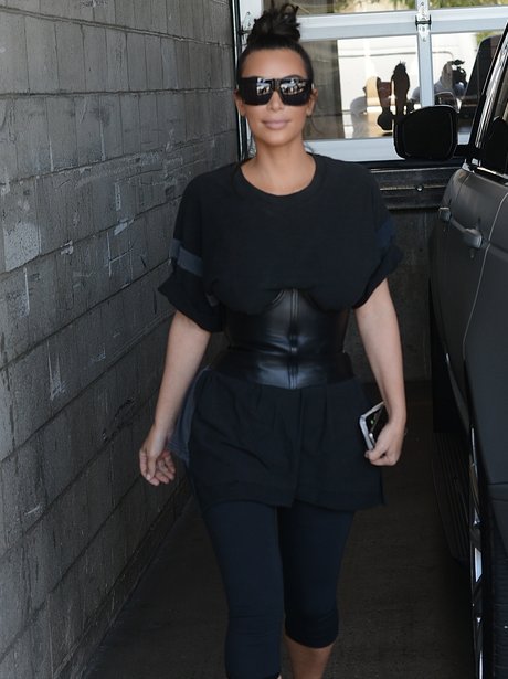 Kim Kardashian smiling