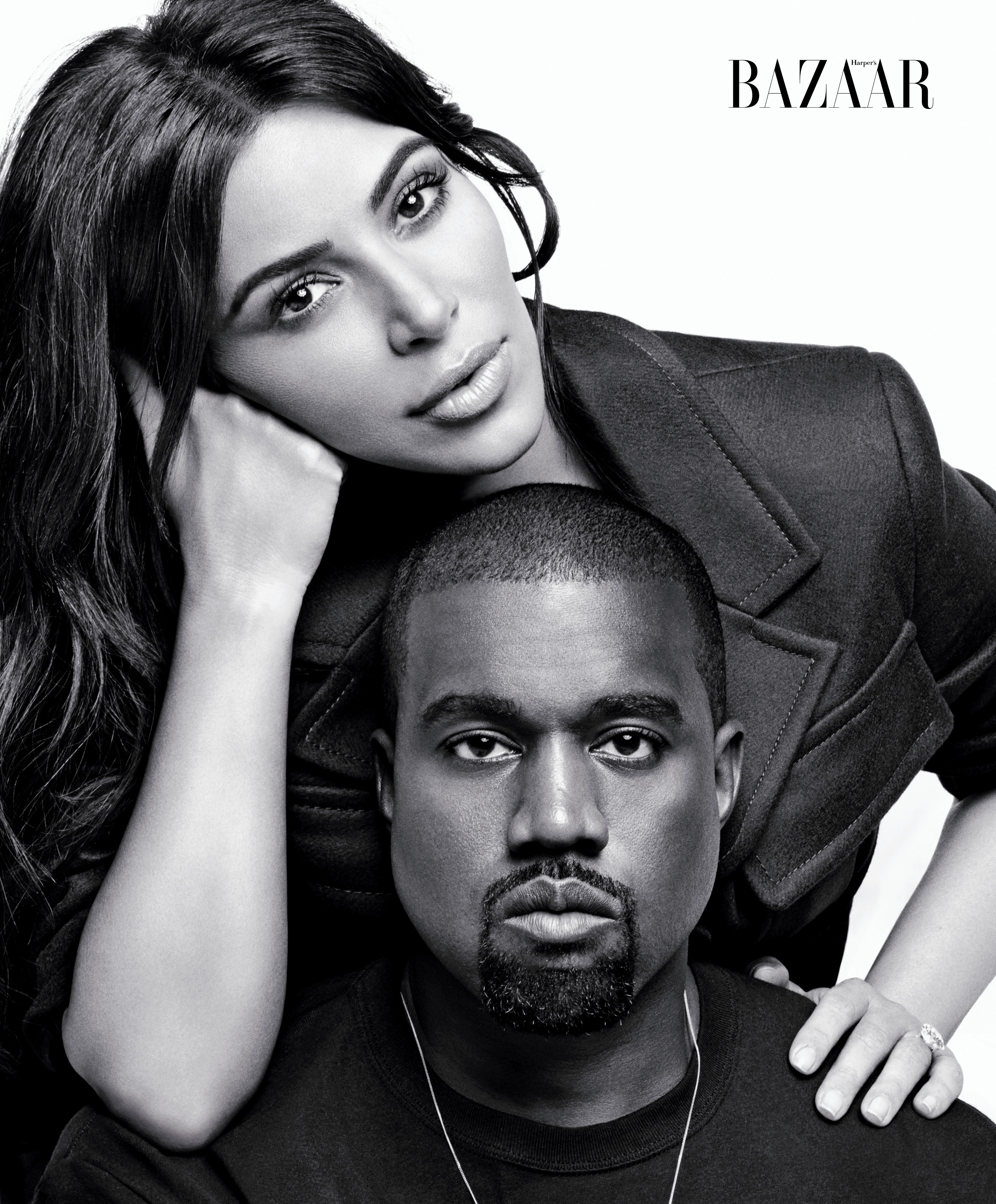 Kim Kardashian and Kanye West for Harper's Bazaar 