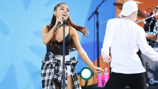 Ariana Grande Performs During ABC's 'Good Morning 