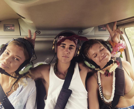Justin Bieber hangs with loads of girls as he cont