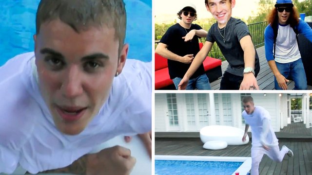 Justin Bieber pool Party 