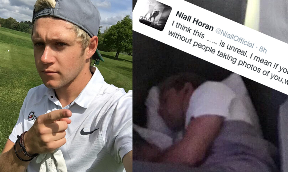 Niall Horan asleep 