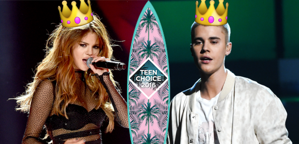 Selena Gomez and Justin Bieber Teen Choice Awards