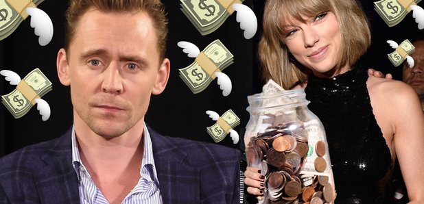 Tom Hiddleston Taylor Swift money