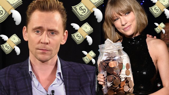 Tom Hiddleston Taylor Swift money