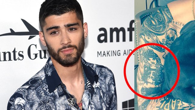 It Looks Like Zayn Maliks Finally Had His Tattoo Of Perrie Edwards Covered Up Capital 