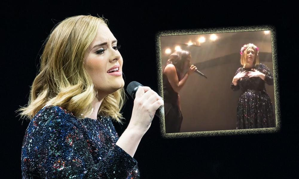 Adele Bringing A Fan On Stage