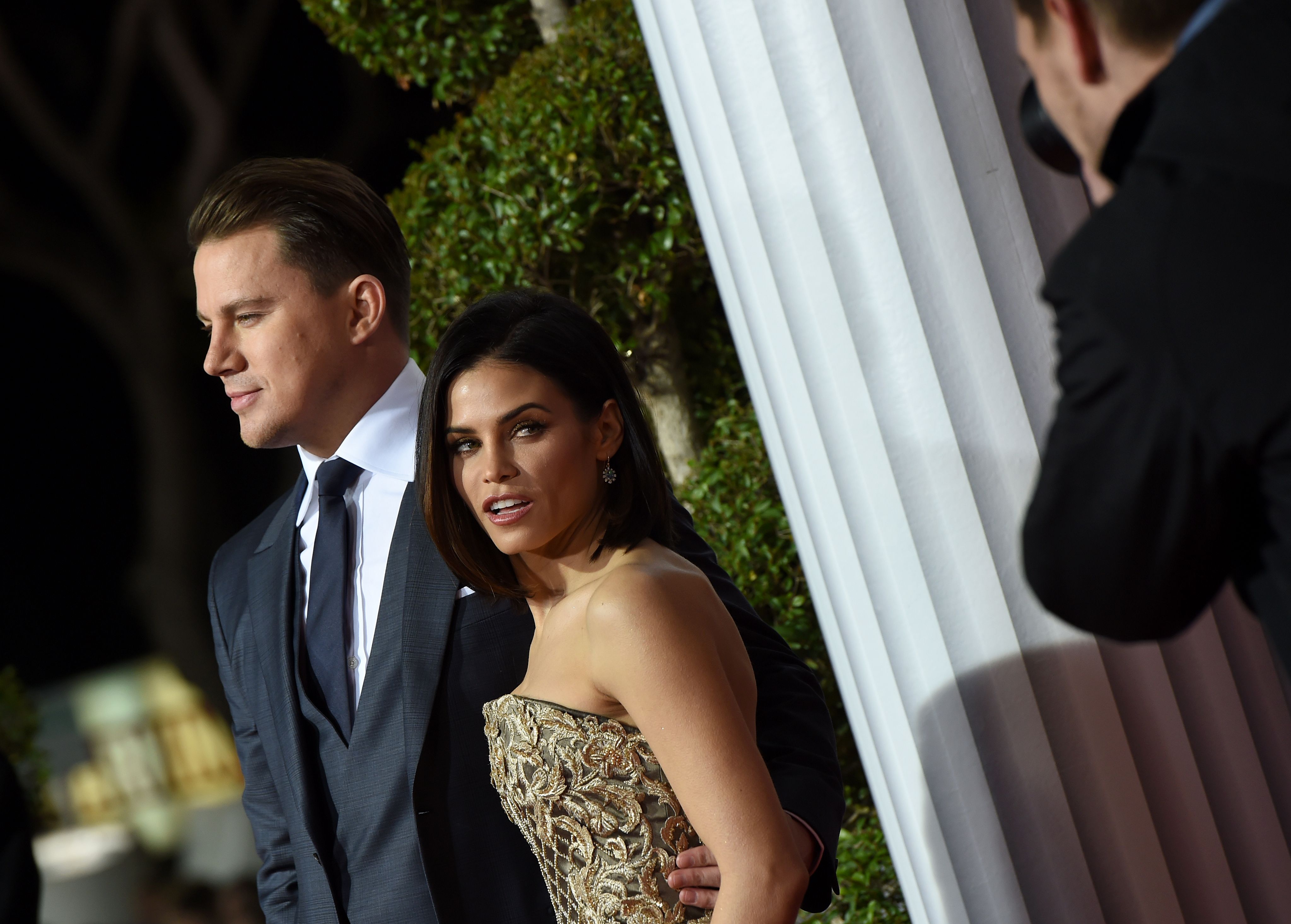 Jenna Dewan Tatum and Channing Tatum at Hail Caese