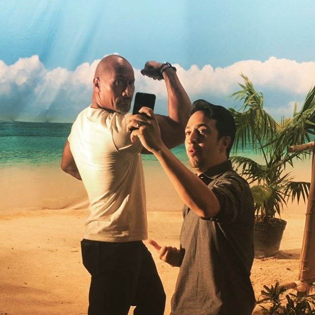 Lin-Manuel Miranda and Dwayne Johnson