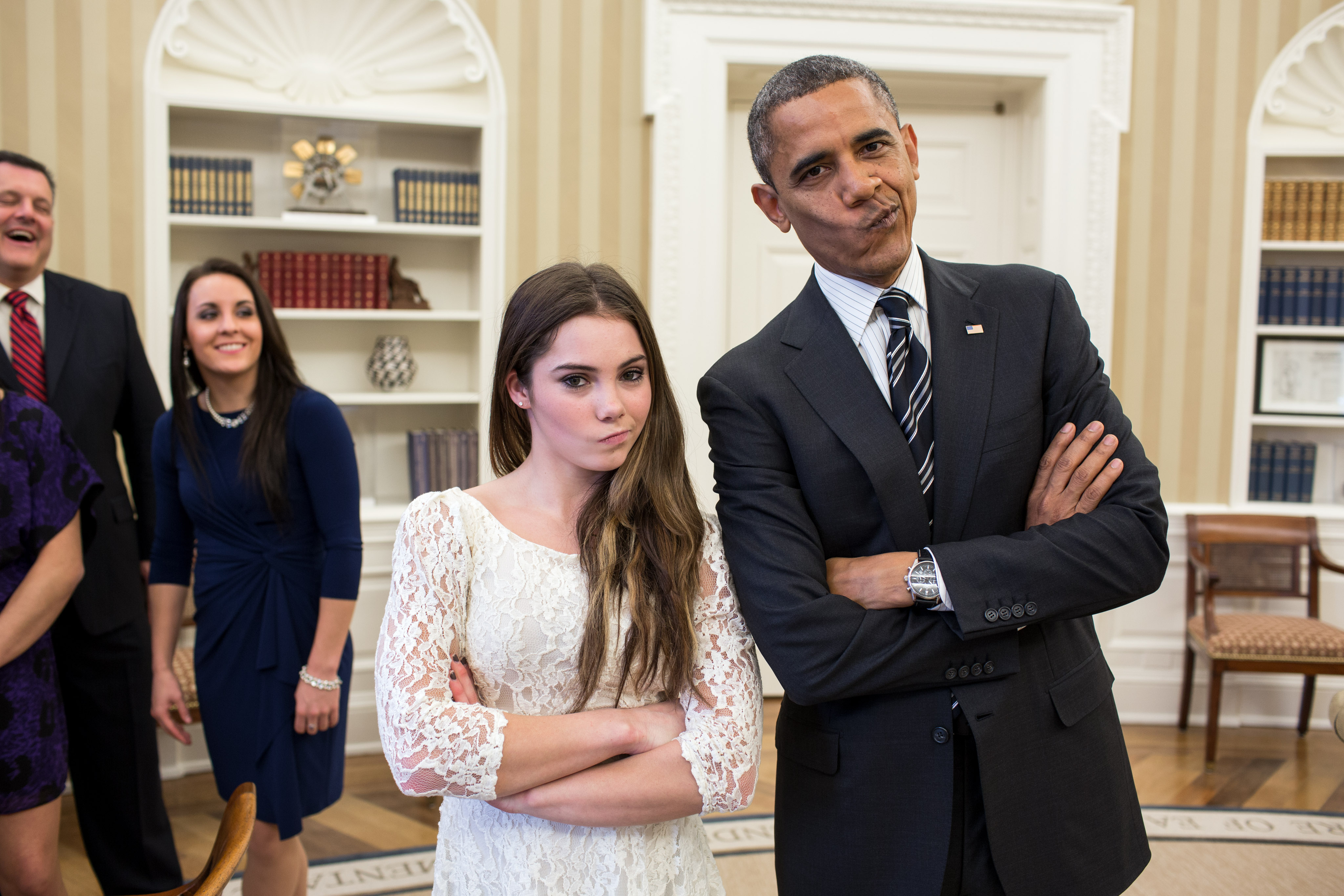 McKayla Maroney & Barack Obama