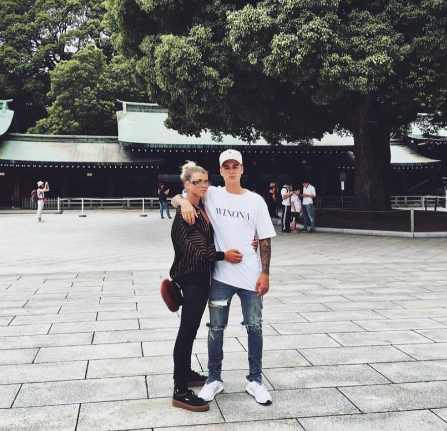 Justin Bieber and Sofia Richie in Japan