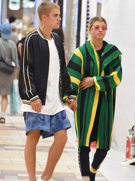 Justin Bieber and Sofie Richie hold hands
