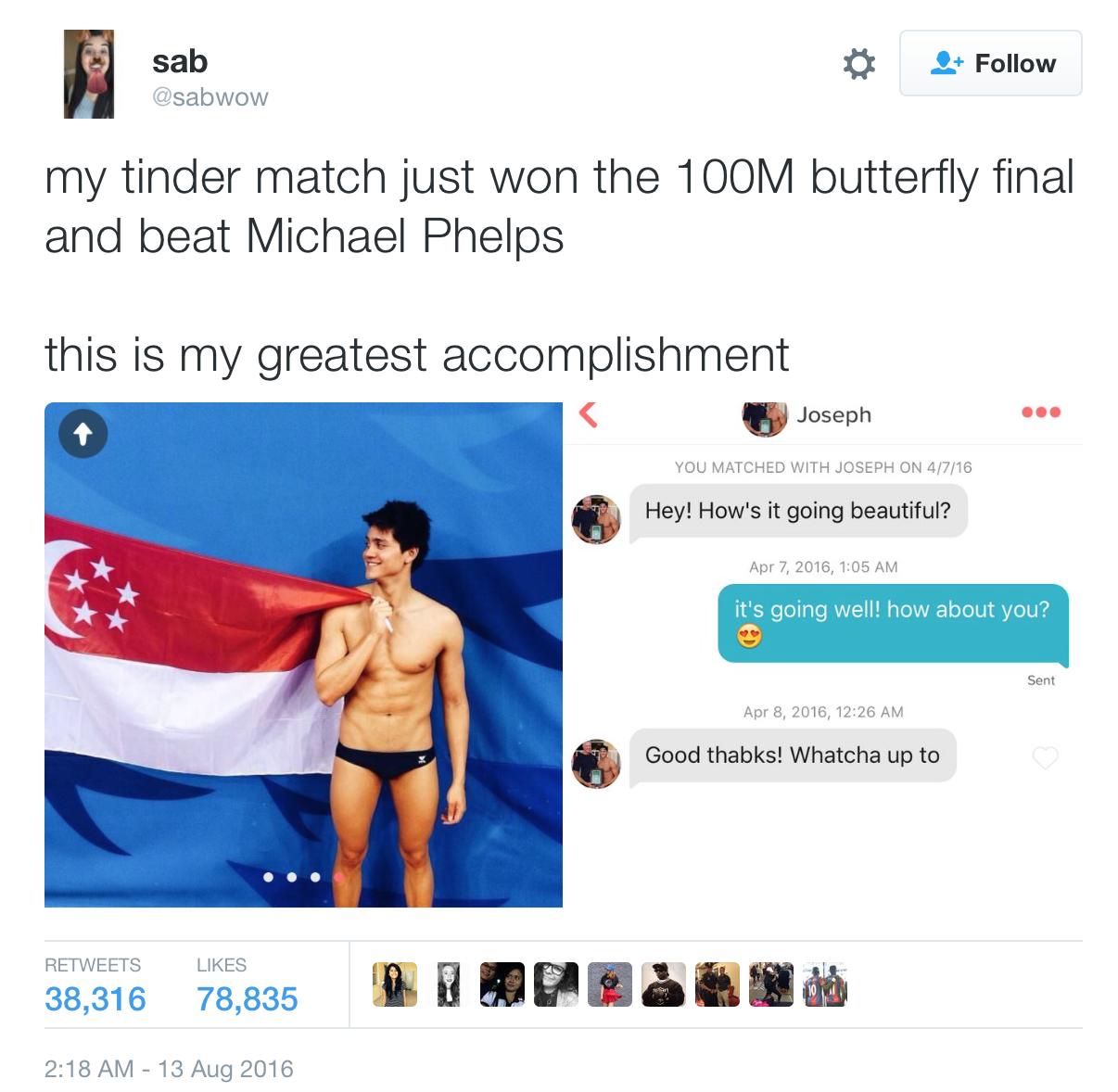 Tinder Olympian