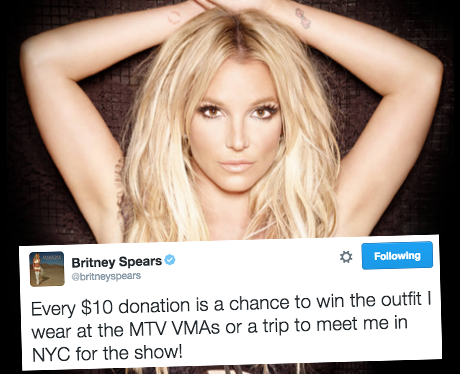 Britney Spears charity competition
