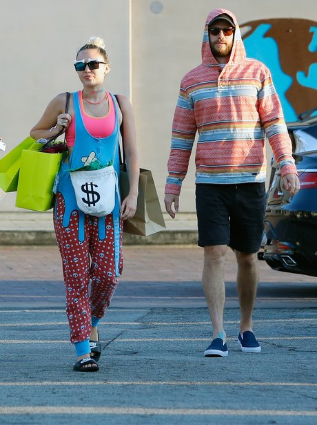 Miley Cyrus and Liam Hemsworth out shopping with n