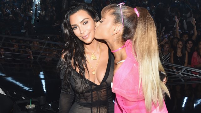 Kim Kardashian and Ariana Grande MTV VMAs 2016
