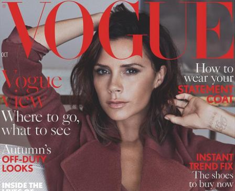 Victoria Beckham on Vogue Maagzine