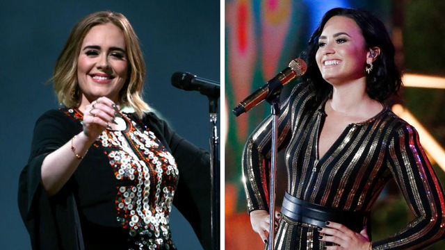 Adele and Demi Lovato