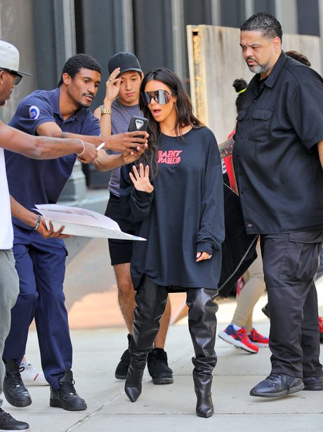 Kim Kardashian wears Pablo jumper 