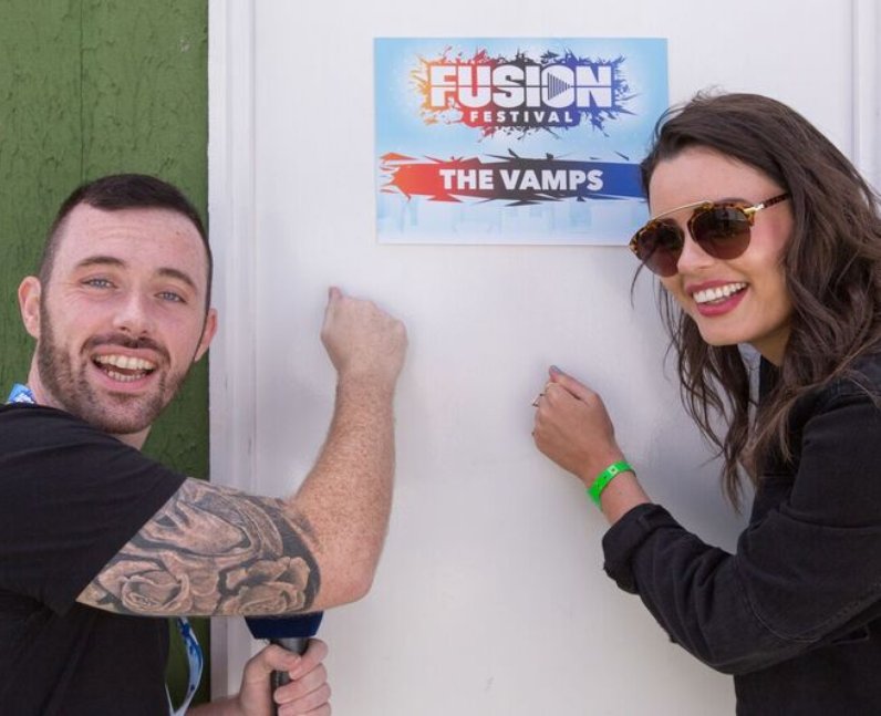 The Vamps Dressing Room Fusion Festival 2016