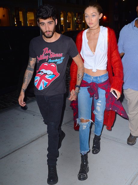 Gigi Hadid and Zayn Malik hang out in between fash