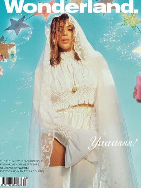 Kim Kardashian covers Wonderland Magazine