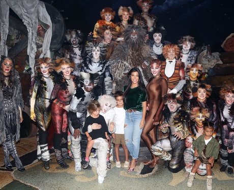 Kourtney Kardashian takes the kids to see the cast