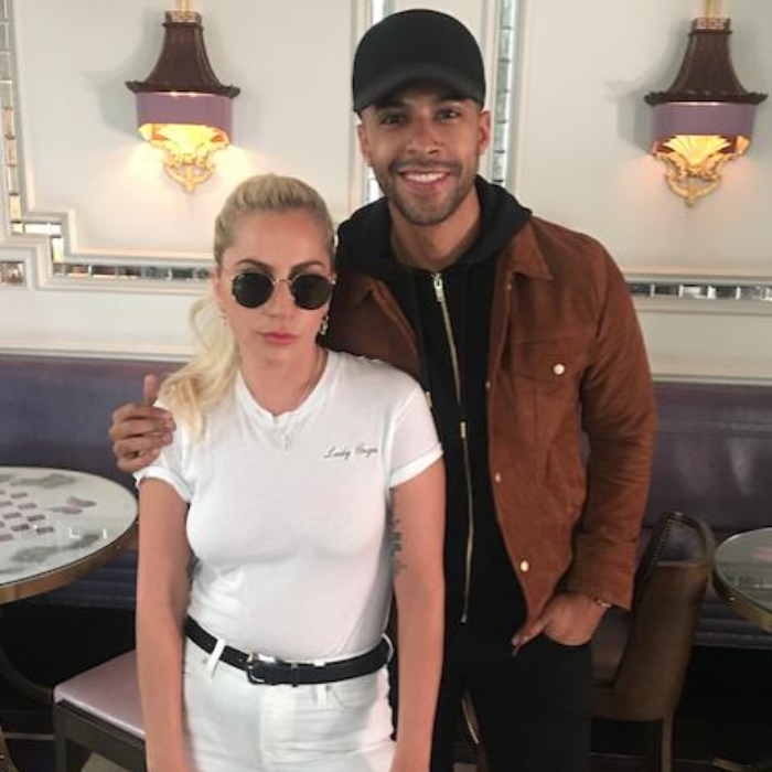 Marvin Humes and Lady Gaga In London
