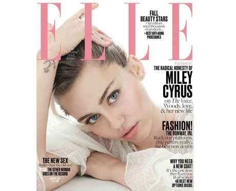 Miley Cyrus covers Elle USA