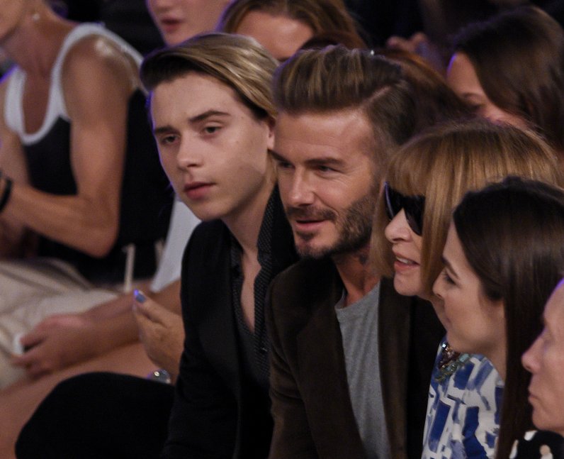NYFW SS17 Beckhams sit FROW at Victoria Beckham
