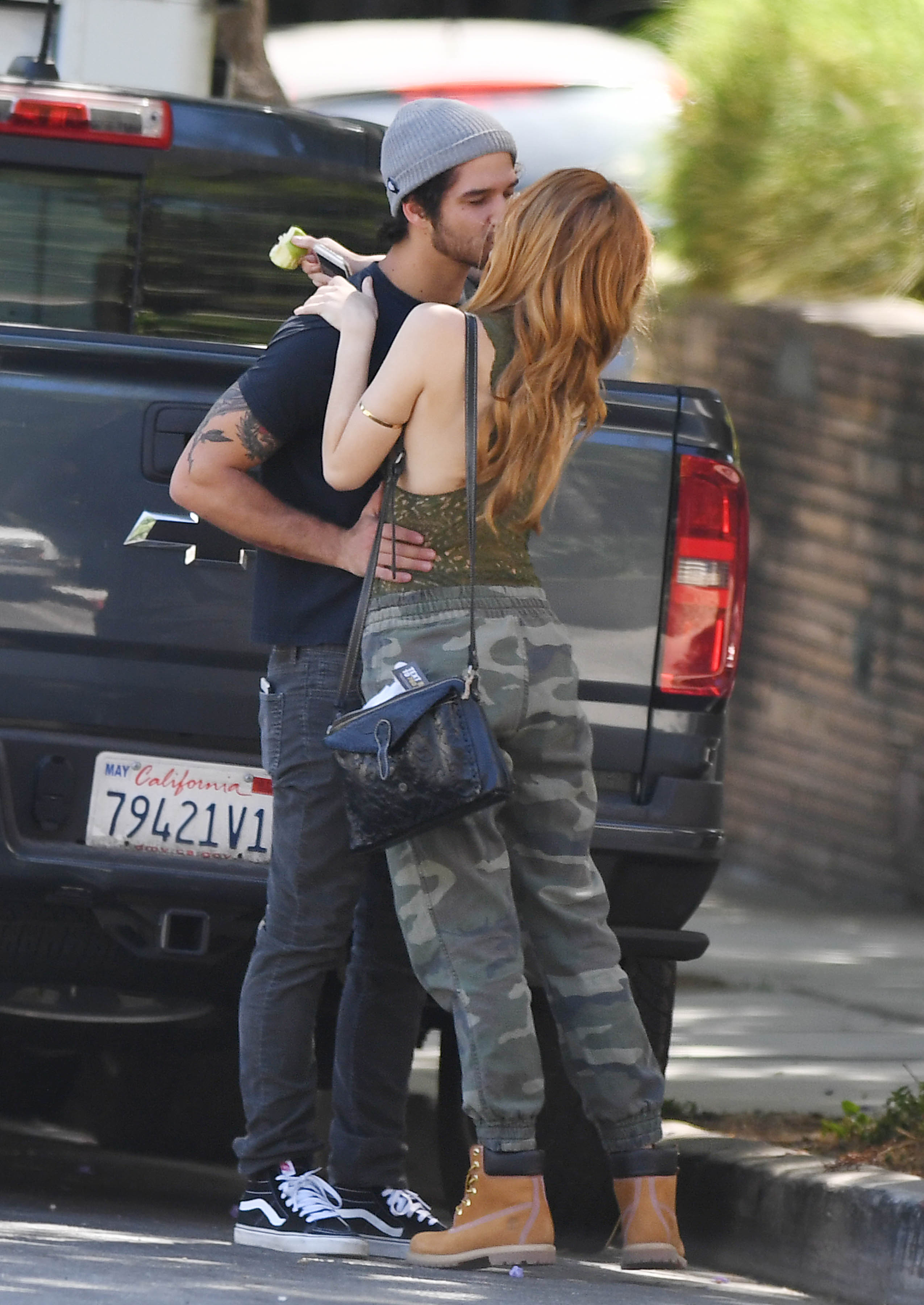 Bella Thorne and Tyler Posey spotted kissing.