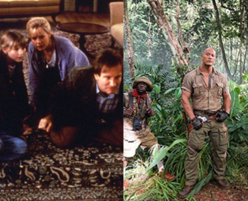 Jumanji then and now