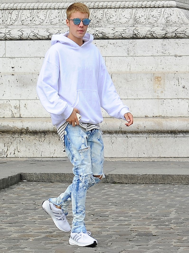 Justin Bieber out and about in Paris