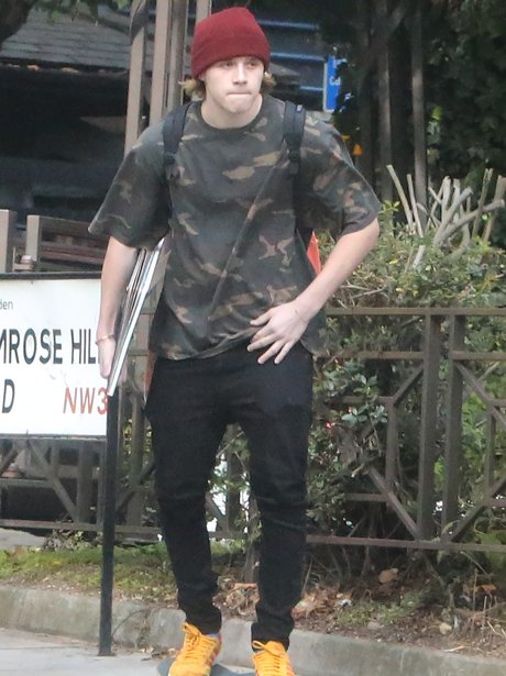 Brooklyn Beckham out and about skating