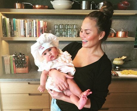 Chrissy Teigen and her daughter