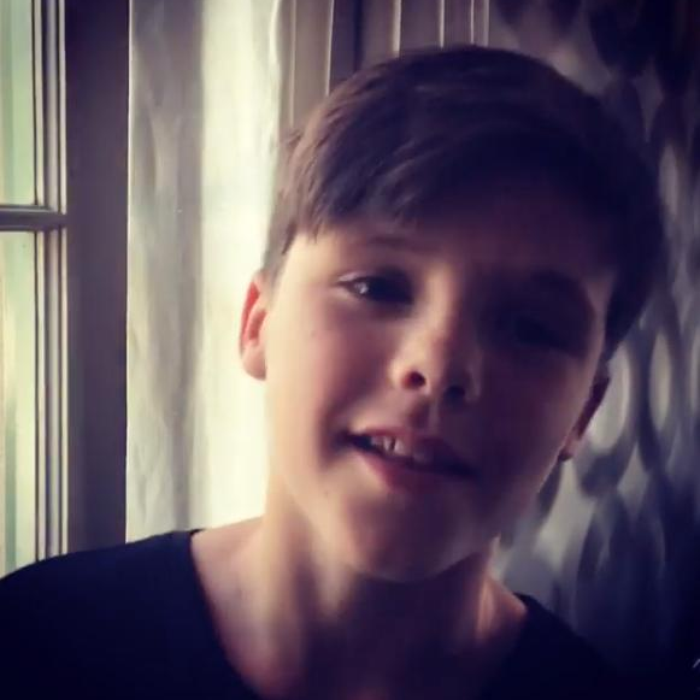 Cruz Beckham singing