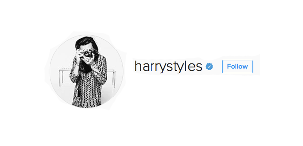 Harry Styles Instagram Account