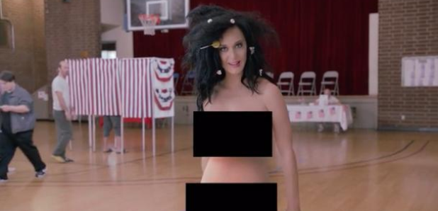 Katy Perry Votes Naked - Funny or Die