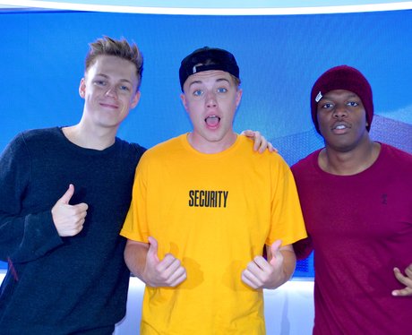 KSI, Caspar Lee and Roman Kemp