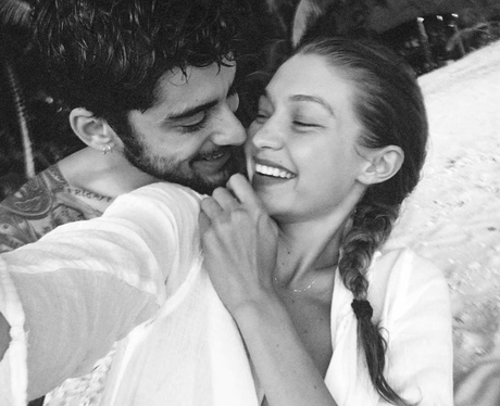 Zayn and Gigi cosy up in cute holiday photo