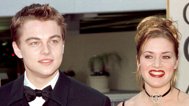 Leonardo Di Caprio and Kate Winslet at the Golden 