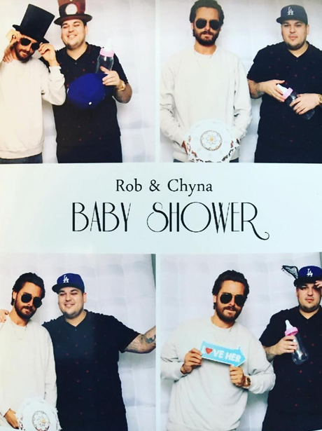 Scott Disick and Rob Kardashian at Rob and Chyna's