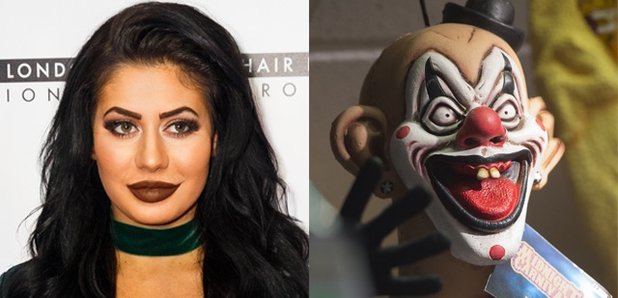 Chloe Ferry attacked by a clown