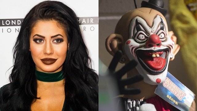 Chloe Ferry attacked by a clown
