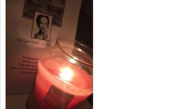 Candles lit in Paige's memory