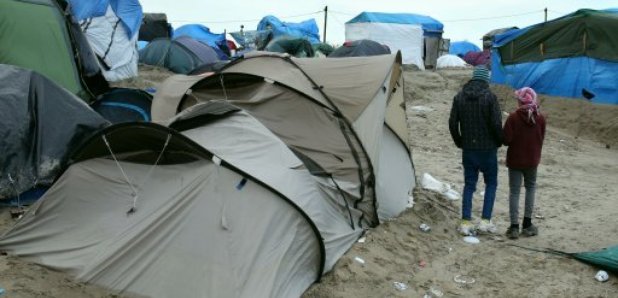 Children in the Jungle camp at Calais
