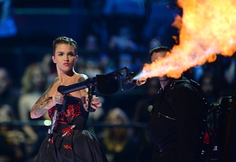 Ruby Rose Flamethrower