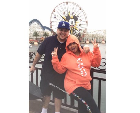 Blac Chyna and Rob Kardashian head to the theme pa