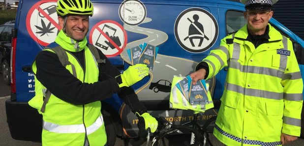 Hampshire Police Be Seen cyclists