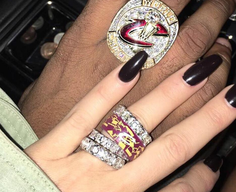 Khloe Kardashian wears diamonds on her engagement